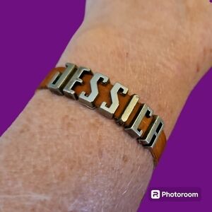 5/$25 Sliding Charms Jessica Name Belt Bracelet